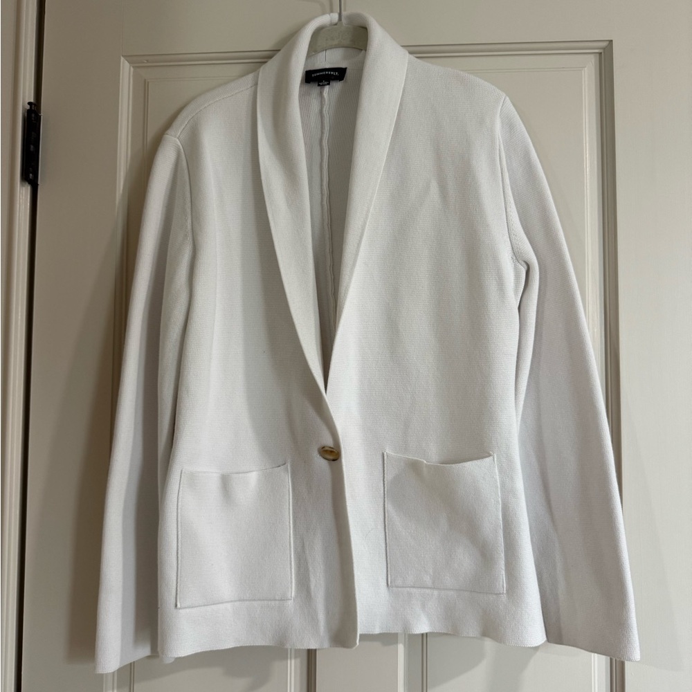 Summer salt size small knit white cardigan